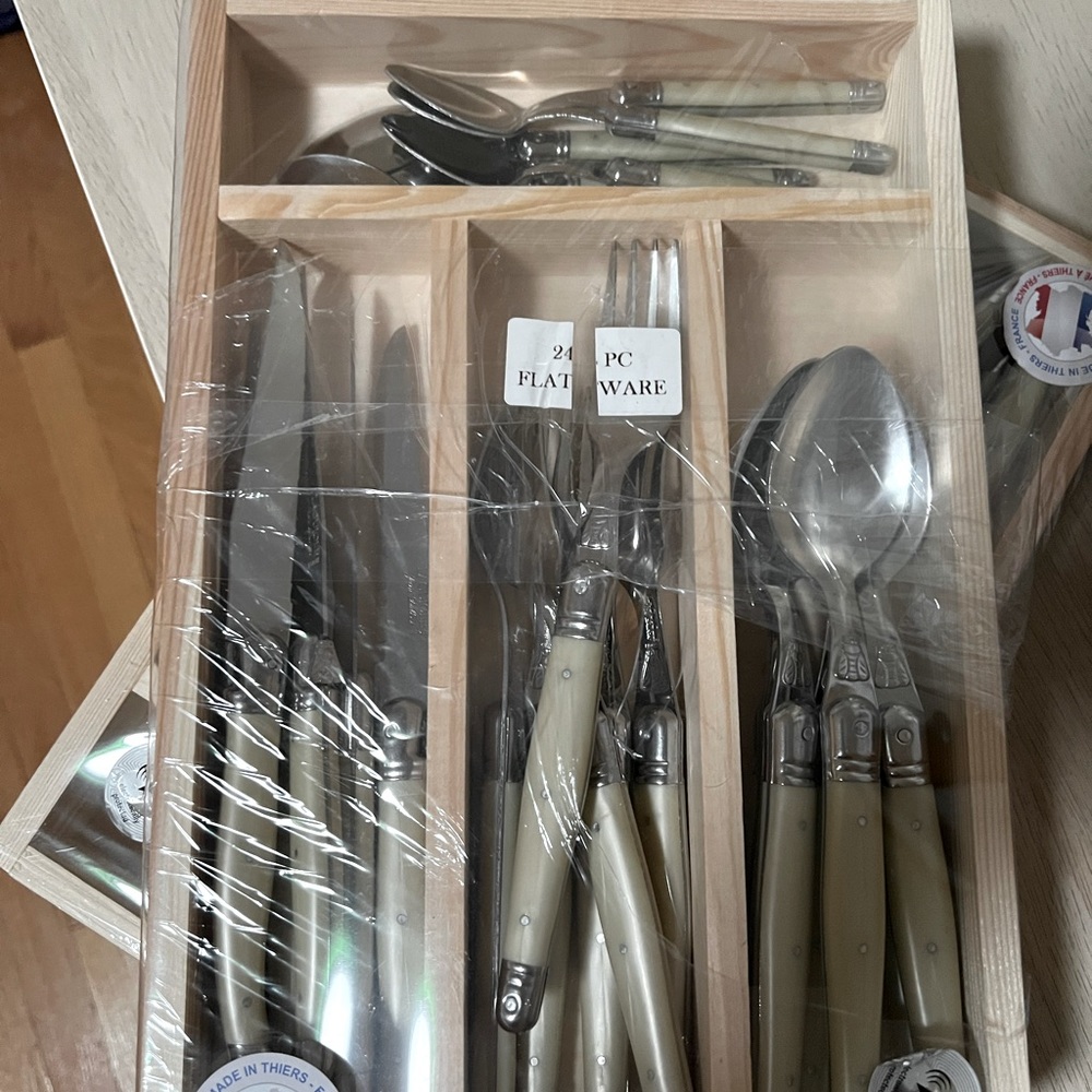 jean dubost laguiole 24pc flatware set